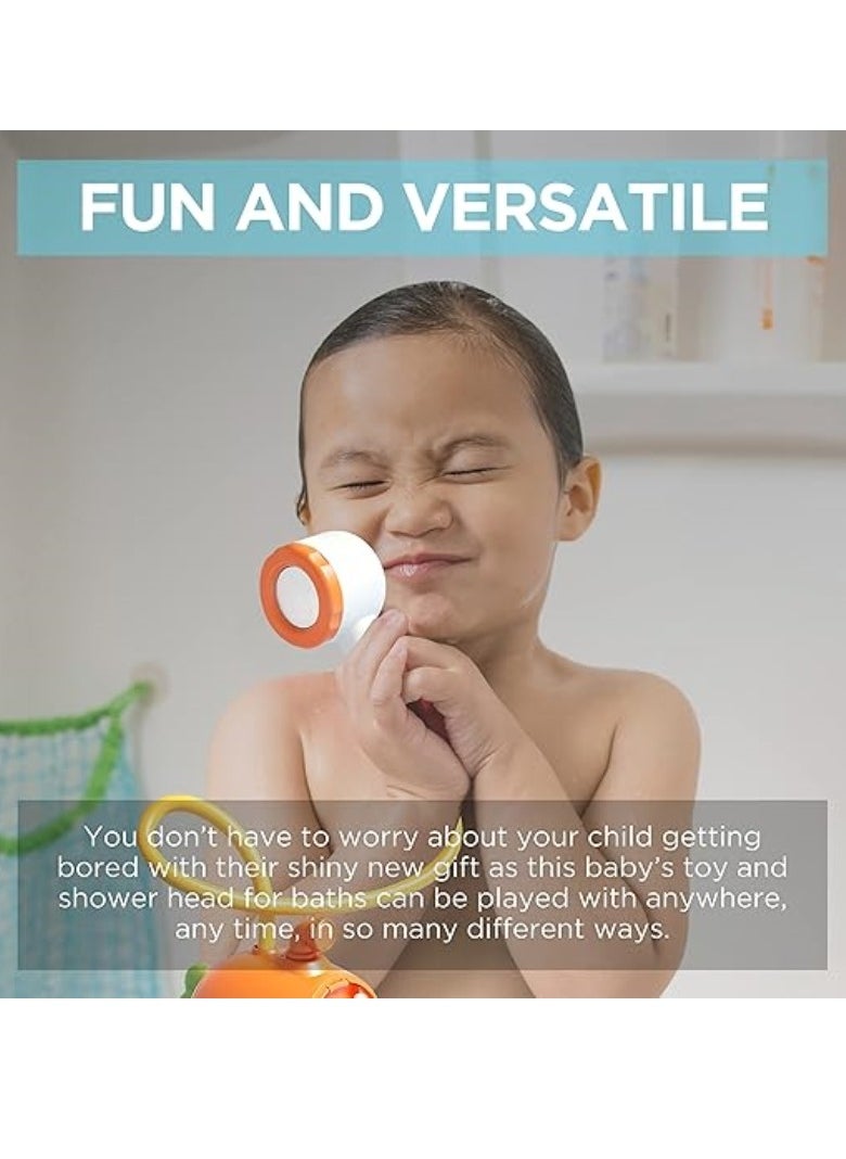 M MIAOYAN - Baby shower head - Portable camping shower pump suitable for young children - Submarine baby shower toy for maximum fun in bathtub or sink - Image 1