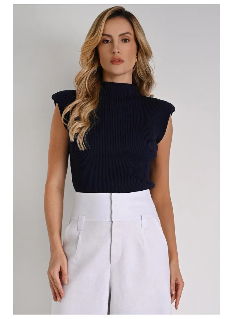 Nefertiti Shoulder Pad Blouse