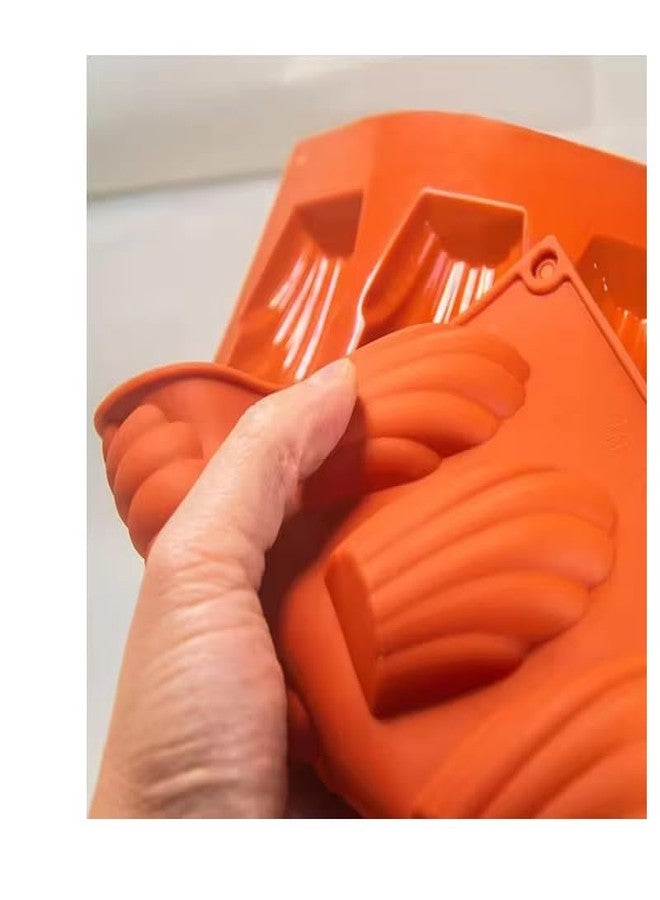 SHOAIB French Madeleine Mould Shell Shape Cookies Baking Tray 1-Piece French Madeleine Cookies Baking Tray Shell Shape Silicone Mould - Image 4