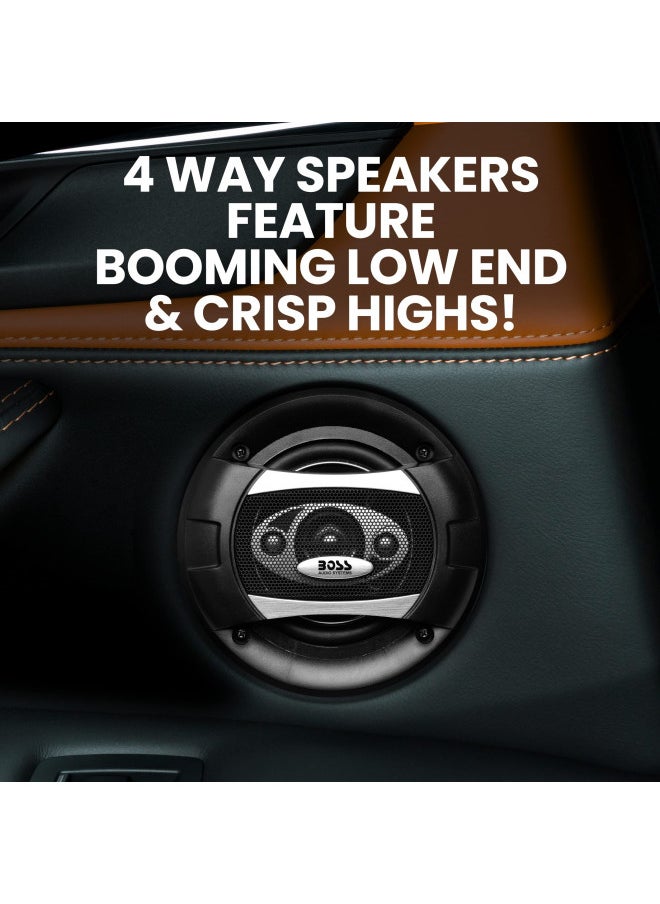 BOSS Audio Systems P55.4C Phantom Series 5.25 Inch Car Stereo Door Speakers - 300 Watts Max, 4 Way, Full Range Audio, Tweeters, Coaxial, Sold in Pairs - pzsku/Z3511C6B61649DA416067Z/45/_/1732280598/1f97f05f-7ecc-438e-812f-9a42348c8980