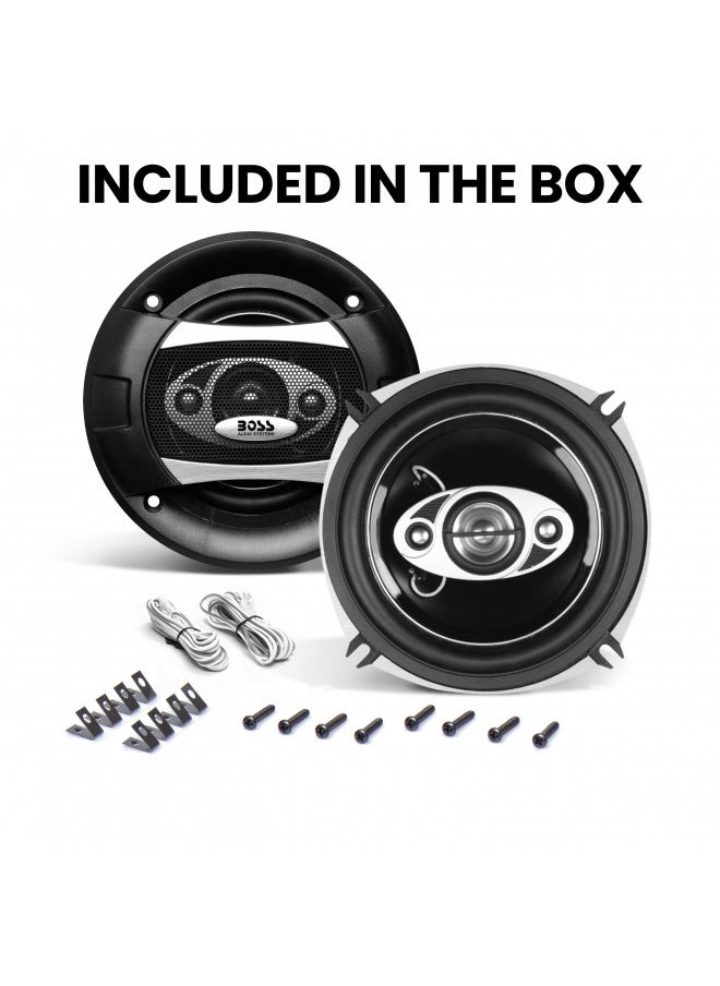 BOSS Audio Systems P55.4C Phantom Series 5.25 Inch Car Stereo Door Speakers - 300 Watts Max, 4 Way, Full Range Audio, Tweeters, Coaxial, Sold in Pairs - pzsku/Z3511C6B61649DA416067Z/45/_/1732280607/10d921ca-1e7c-4da1-8611-920ed5c6c1fe