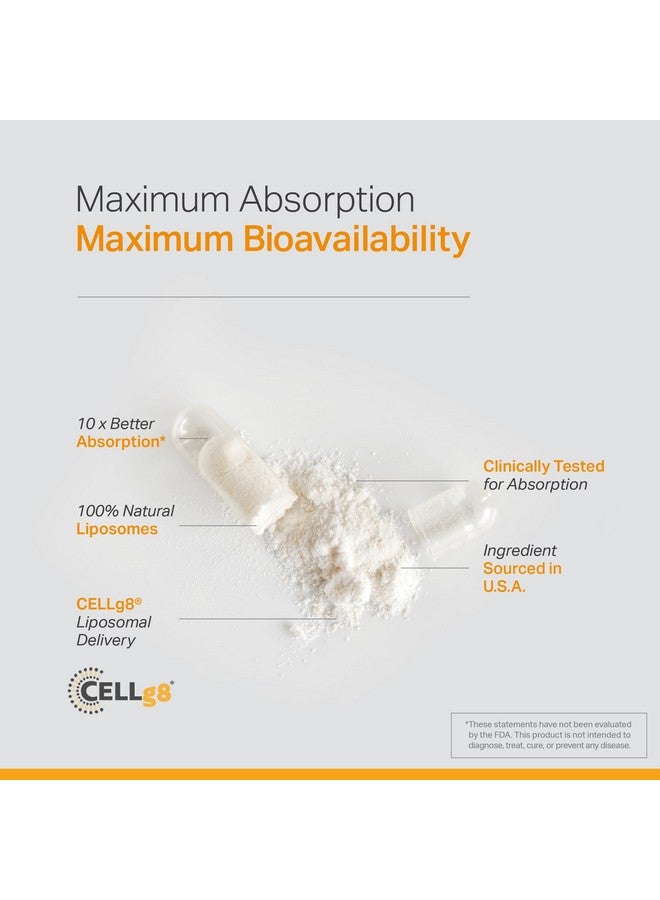ANEW VITA Anew Vita Liposomal Vitamin C Supplement - Enhanced Immunity Support, Antioxidant Rich, Optimal Absorption & Bioavailability, Ascorbic Acid Power, Non-GMO, Gluten-Free, Plant-Based - 120 Veggie Caps - Image 3