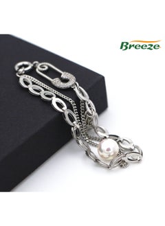 Breeze Women's pin pearl bracelet cool style bracelet exquisite hand jewelry  - Image 2