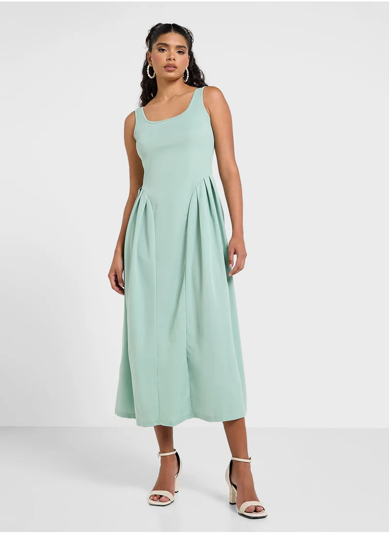 ELLA Sleeveless Dress With Princess Waist Cut