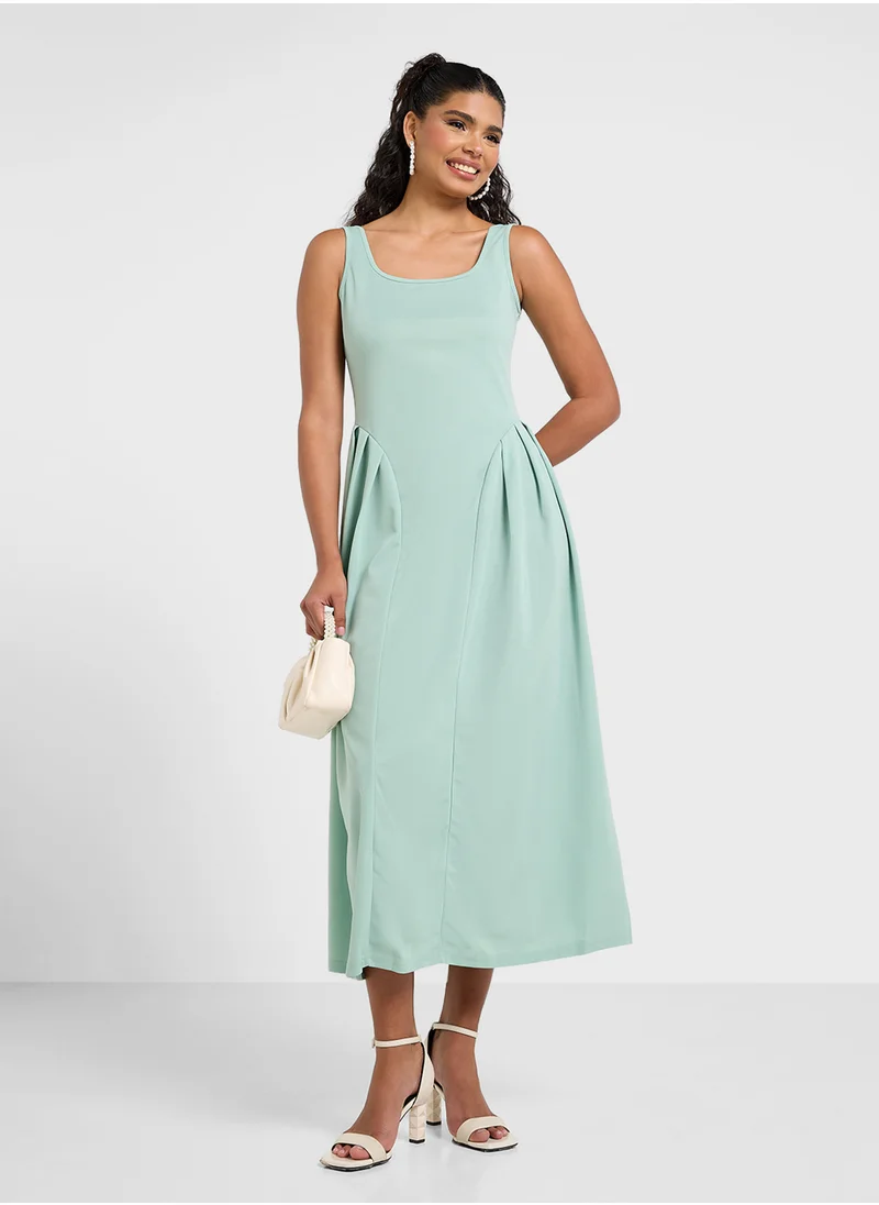 ELLA Sleeveless Dress With Princess Waist Cut