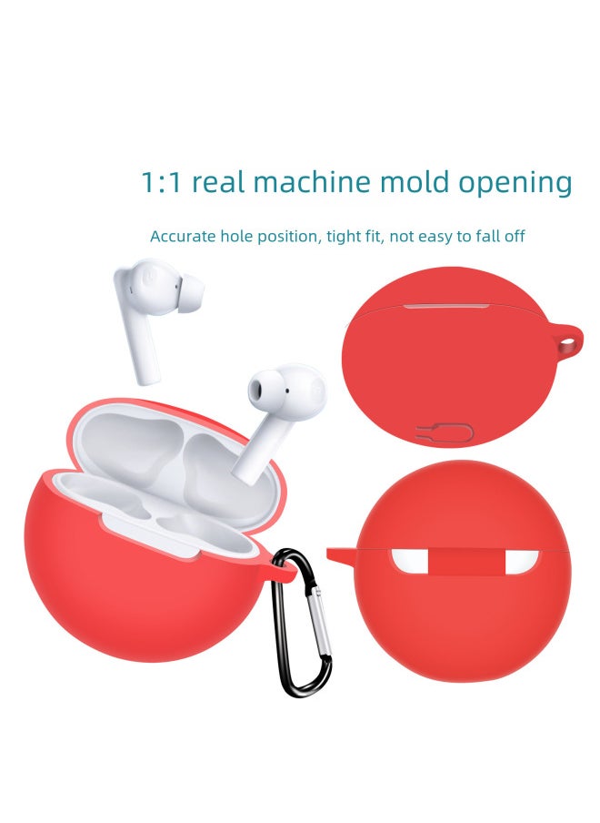 Protective Silicone Soft Case For Oppo Enco Buds2 Bluetooth Earphones Charging Case Storage Bag Digital Computer Accessories-Color:White-Model:OPPO Enco Buds2