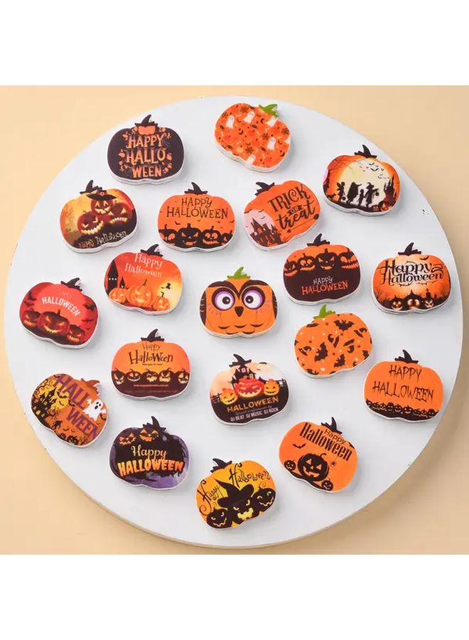 10Pcs Orange Pumpkin Shaped Silicone Beads Non Toxic Glossy DIY Crafts Keychains Bag Charms Party Decorations Random Mix - Image 2