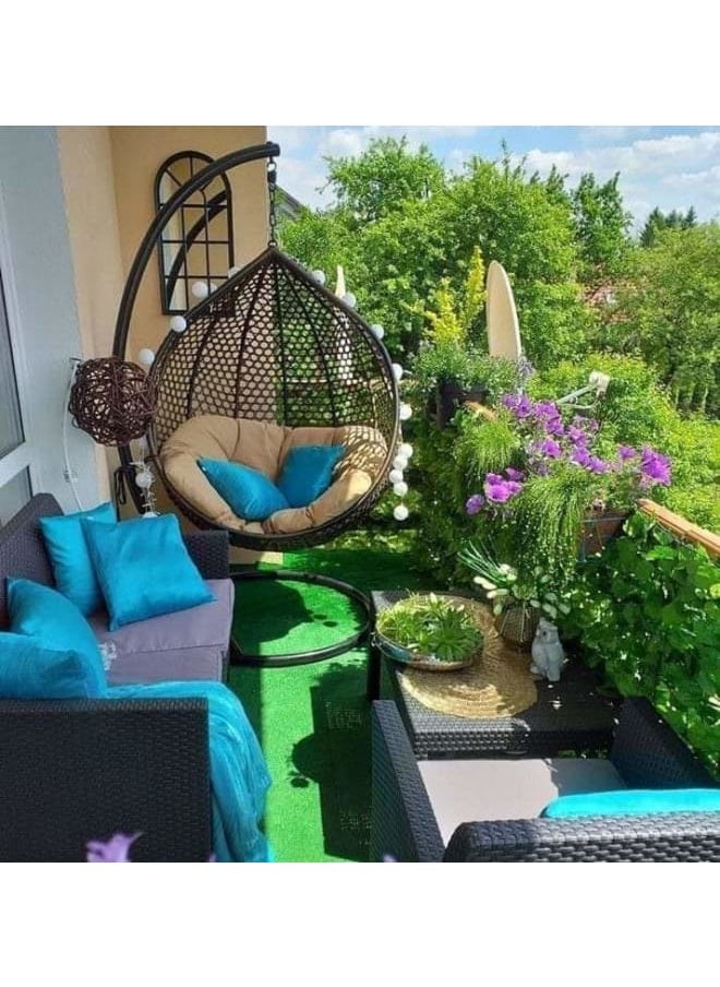 Sampa Rattan Sampa Rattan Swing – Your Solo Escape, Perfect for Outdoor Relaxation.  - Image 1