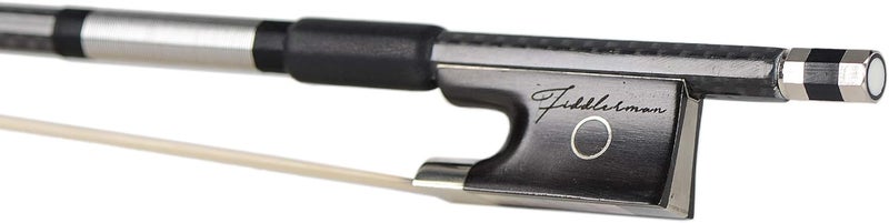 Fiddlerman Black Carbon Fiber Weave Violin Bow 4/4 - Image 2