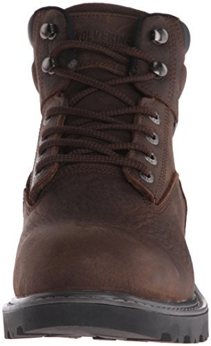 Wolverine Men's Floorhand Waterproof Steeltoe 6" Work Boot, Dark Brown, 9.5EW - Image 4