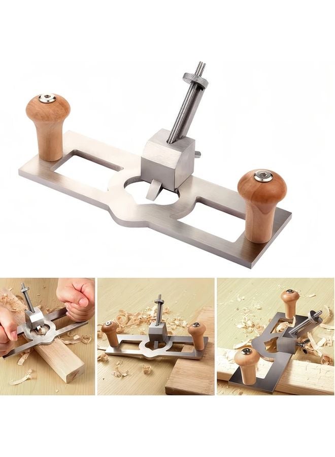Type B Handheld Adjustable Woodworking Edge Trimmer Depth Stop Planer For Chamfering - Image 2