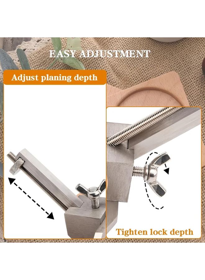Type B Handheld Adjustable Woodworking Edge Trimmer Depth Stop Planer For Chamfering - Image 5