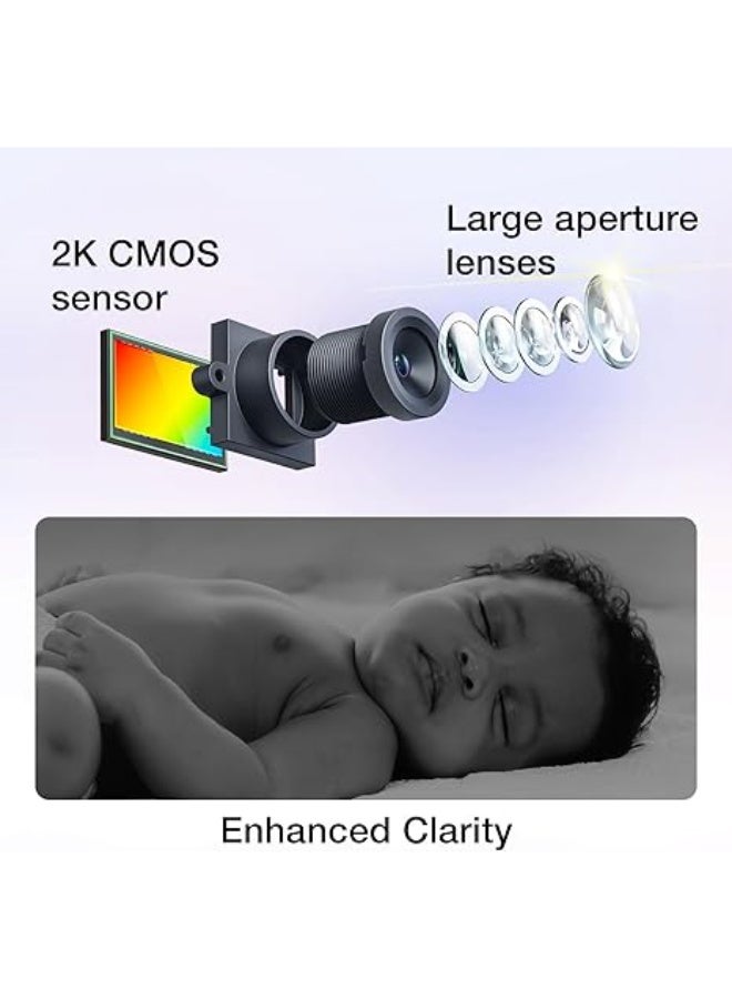 VTech 2-Cameras Smart WiFi Baby Monitor with 1080p FHD Video, Free App with Motion Video, Sound/Motion Detection and Notifications, 7" IPS Display with Split-Screen, Pan-Tilt-Zoom: Smart HQ Max Twin - Image 5