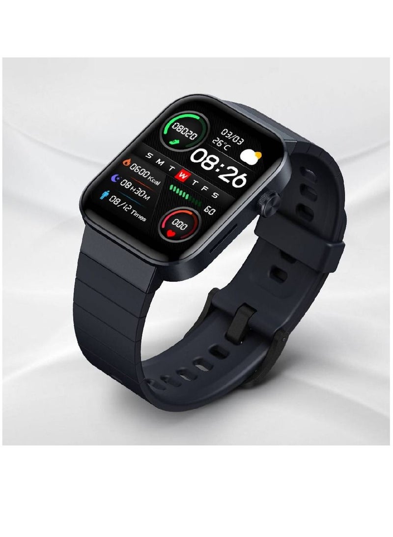 Mibro T1 Global Version Bluetooth Calling Smartwatch Heart Rate Monitor For Men Women Black - Image 4