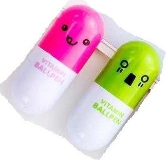 Munis Vitamin Gel Ballpoint Pen 2 Pack