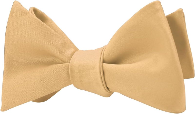 pensee Mens Solid Bowtie Woven Self Tie Bow Ties Tuxedo & Wedding Bowties - Image 3