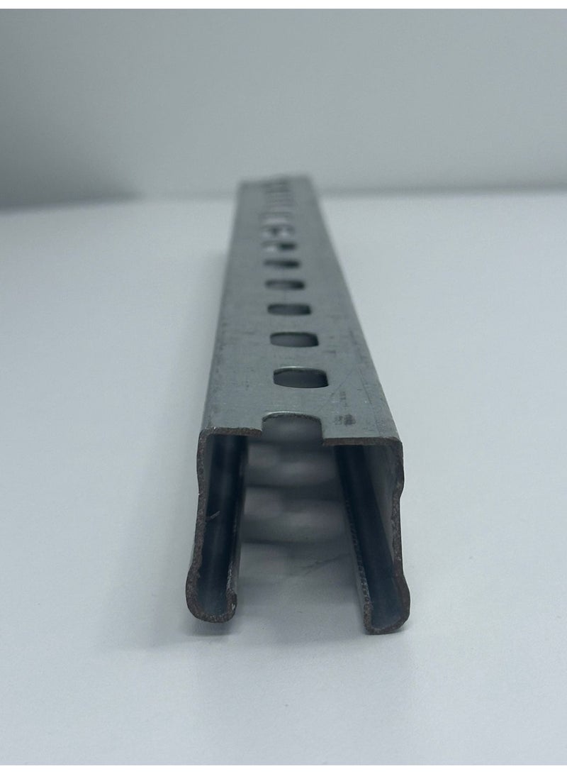 GI C Channel Solar Mounting Rail  Heavy-Duty Galvanized Iron C-Channel | Adjustable Solar Structure Support - Image 3