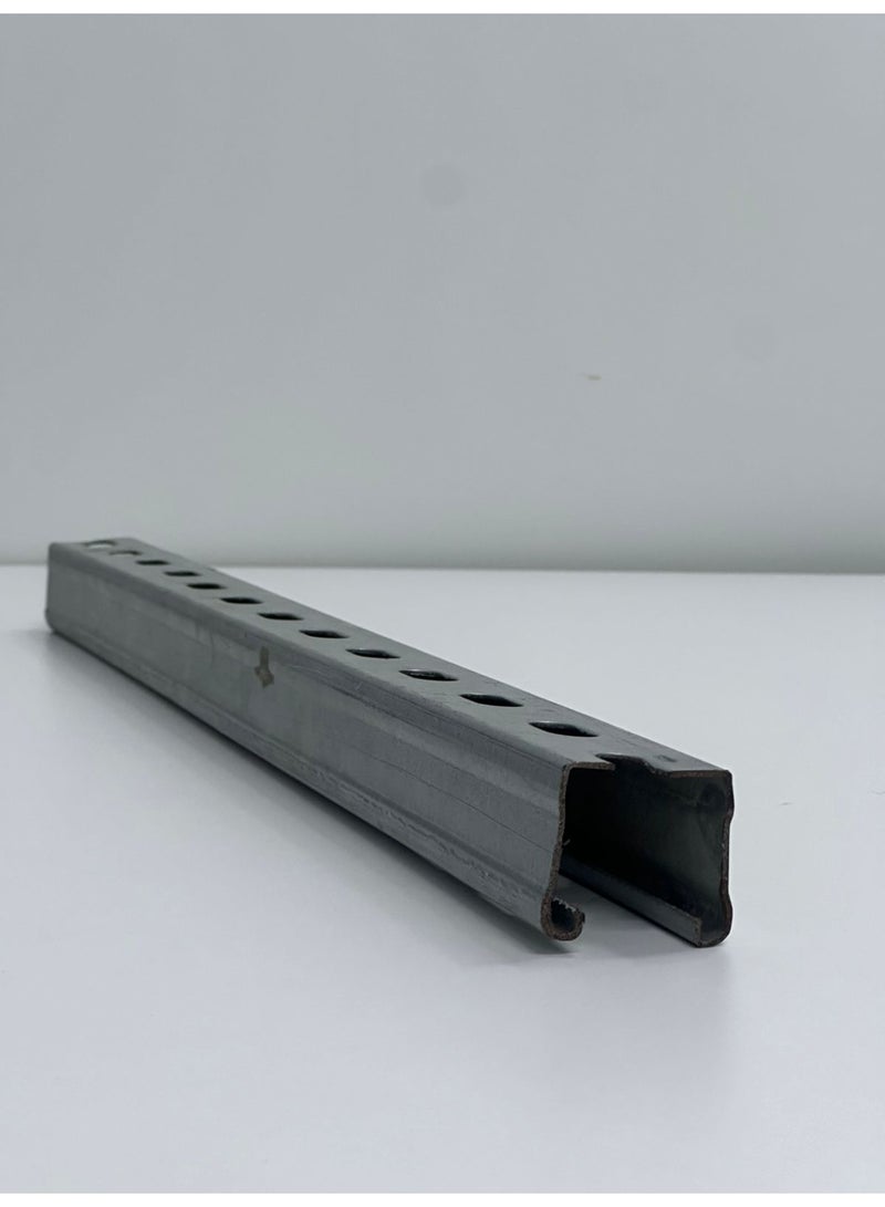 GI C Channel Solar Mounting Rail  Heavy-Duty Galvanized Iron C-Channel | Adjustable Solar Structure Support - Image 4