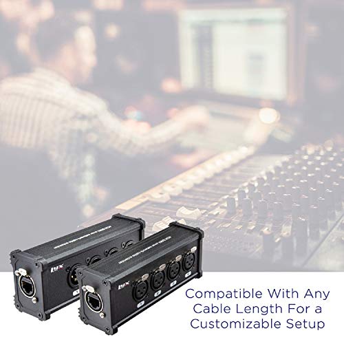 LyxPro 4 Channel 3 Pin Multi Network XLR Cable Breakout for Stage Sound Lighting and Recording Studio Male and Female to RJ45 Ethercon, Great for Sound Monitoring, Light Setup - Image 5