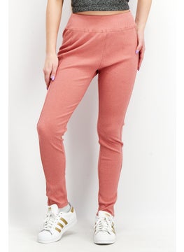 Splendid Women Pull On Ribbed Leggings, Pink  - Image 1