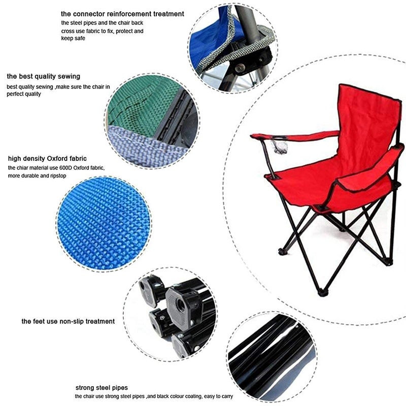 AWOKZA Portable Folding Camping Chair for Adults for Outdoor Camping Lightweight Backpacking Chair Compact Sturdy Camp Chair for Hiking and Travel - Image 4