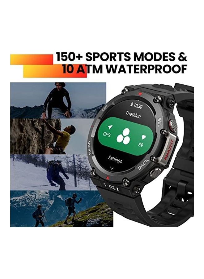 Amazfit T-Rex 2 Smartwatch Rugged Outdoor GPS 15 Military-Grade Tests Real-Time Navigation 24-Day Battery Strength Exercise 150+ Sport Modes Water Resistant Ember Black - Image 5