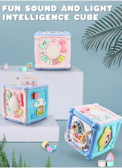 GROIC 7 In 1 Multifunction Activity Cube Rechargeable Polyhedron Early Educational Toy with Light and Sound  - Image 4