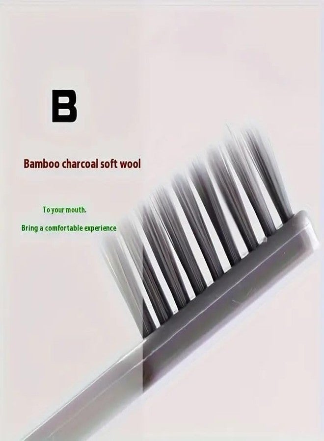 Wishbone Travel Folding Toothbrush with Soft Bristles - Compact Foldable Design for Travel Office Camping Gym Outdoor Use - Gentle on Teeth and Gums - Convenient Hygiene Solution Pack of 2 - Image 2