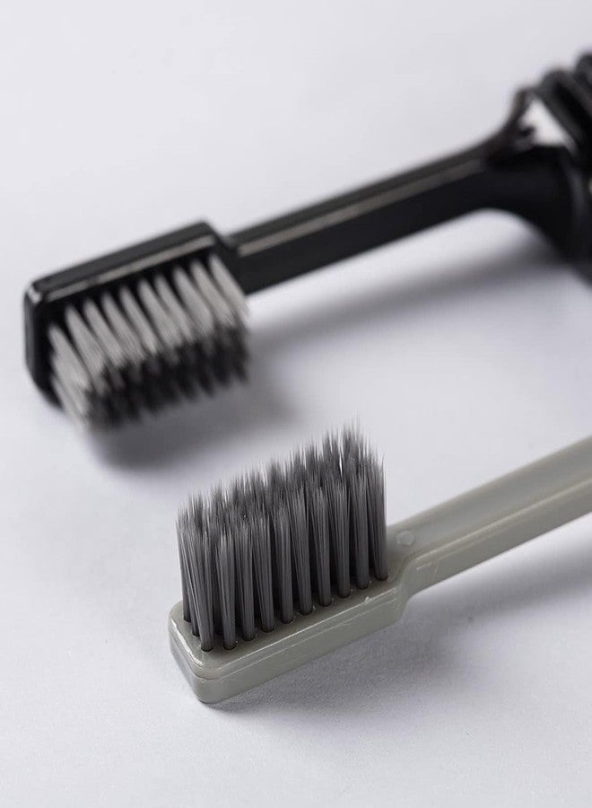 Wishbone Travel Folding Toothbrush with Soft Bristles - Compact Foldable Design for Travel Office Camping Gym Outdoor Use - Gentle on Teeth and Gums - Convenient Hygiene Solution Pack of 2 - Image 3
