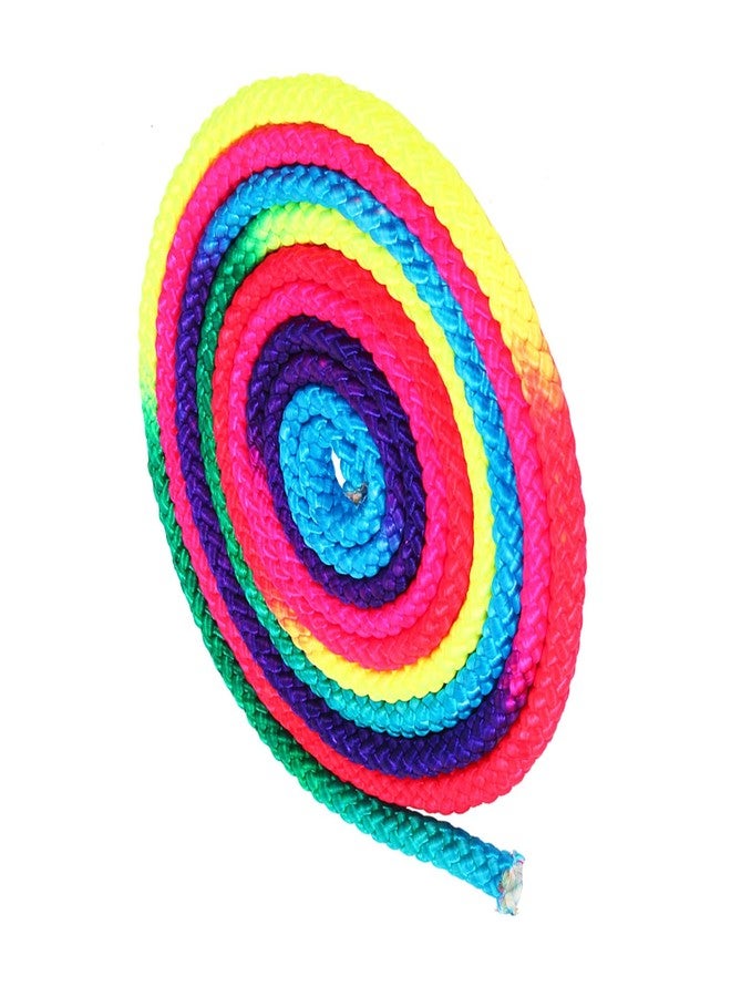 AYNEFY Rhythmic Gymnastics Rope for Kids & Adults – Rainbow Colored Arts Exercise Skipping Rope for Fitness Training, Competition, and Rhythmic Gymnastics Practice - Image 3