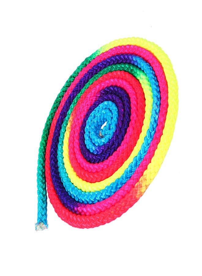 AYNEFY Rhythmic Gymnastics Rope for Kids & Adults – Rainbow Colored Arts Exercise Skipping Rope for Fitness Training, Competition, and Rhythmic Gymnastics Practice - Image 5