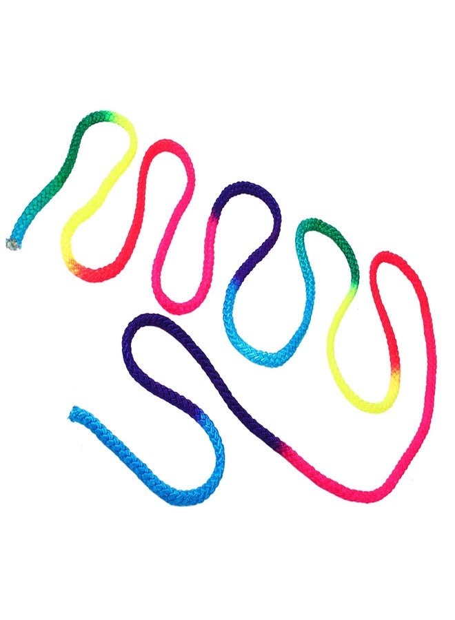 AYNEFY Rhythmic Gymnastics Rope for Kids & Adults – Rainbow Colored Arts Exercise Skipping Rope for Fitness Training, Competition, and Rhythmic Gymnastics Practice - Image 2