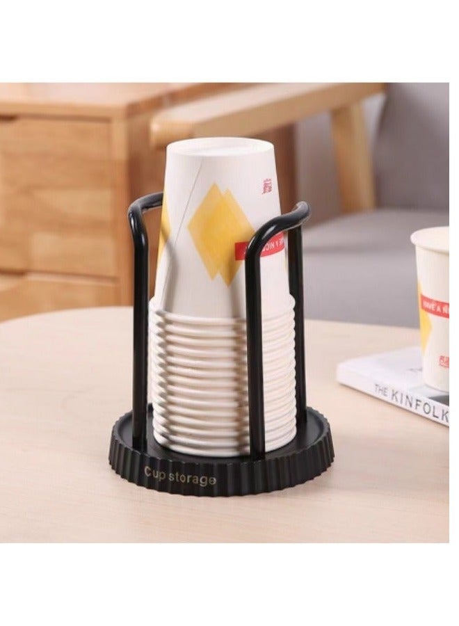 Paper Cup Holder Disposable Cup And Lid Holder Organizer Coffee Cup Dispenser For Counter Organizer Station for Coffee Milk Tea Shop Restaurant Office Bathroom - Image 1