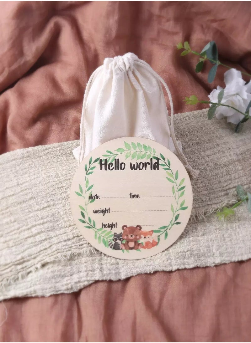 Generic Newborn Double-sided Letter Milestones Photography Prop  - Image 1