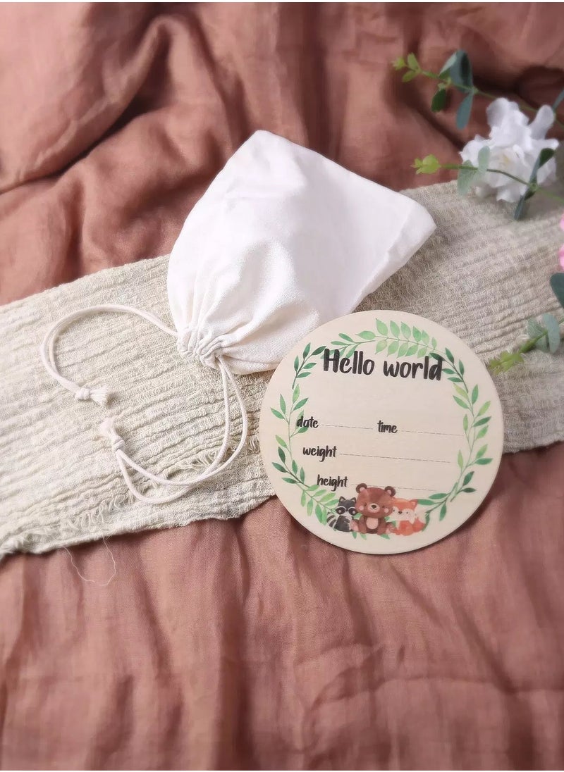 Generic Newborn Double-sided Letter Milestones Photography Prop  - Image 2