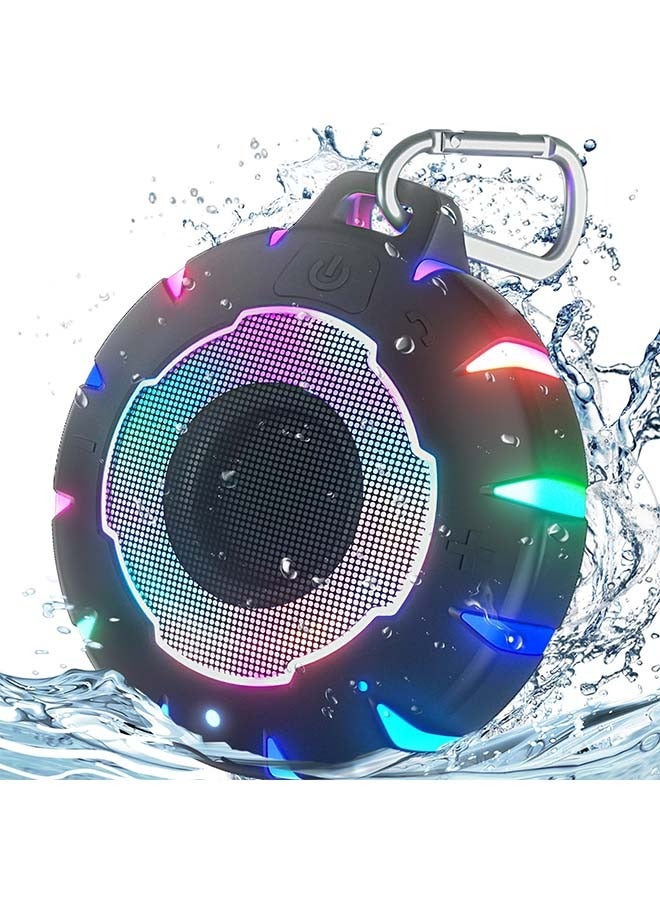 Waterproof Shower Bluetooth Speaker, Durable Portable Speaker with HD Sound, Stereo Pairing, Wireless Outdoor Speaker for Pool,