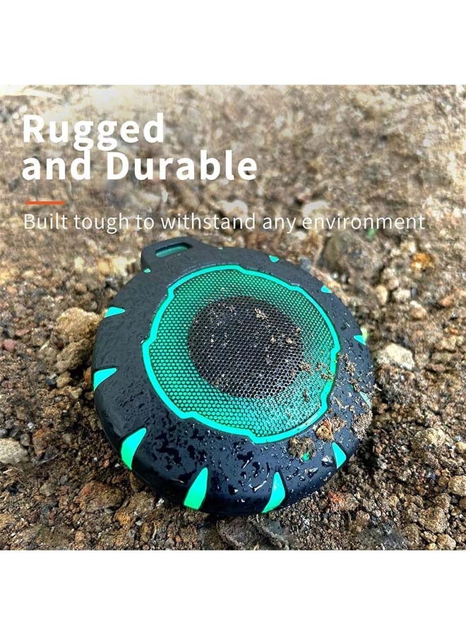 Waterproof Shower Bluetooth Speaker, Durable Portable Speaker with HD Sound, Stereo Pairing, Wireless Outdoor Speaker for Pool,