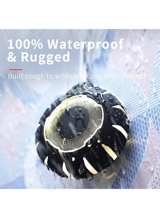 Waterproof Shower Bluetooth Speaker, Durable Portable Speaker with HD Sound, Stereo Pairing, Wireless Outdoor Speaker for Pool,