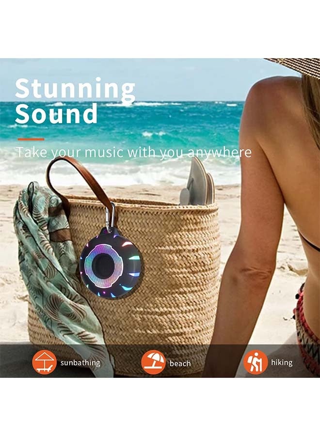 Waterproof Shower Bluetooth Speaker, Durable Portable Speaker with HD Sound, Stereo Pairing, Wireless Outdoor Speaker for Pool,