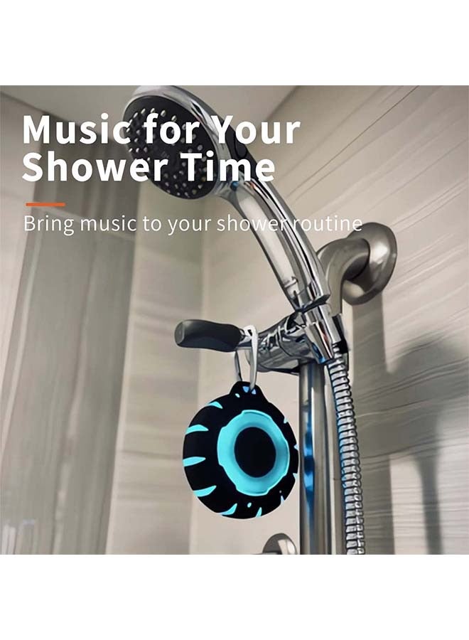 Waterproof Shower Bluetooth Speaker, Durable Portable Speaker with HD Sound, Stereo Pairing, Wireless Outdoor Speaker for Pool,