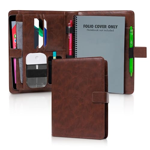 Trailblaze Premium Folio Cover Compatible with Rocketbook, Hobonichi Cousin, Stalogy and Midori MD Planners (Chestnut Brown, Large (Letter)) - Image 1