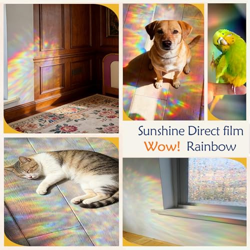 Pickhonk Window Privacy Film Window Coloring Colored Glass Film UV Blocking Glass Stickers Thermal Insulation Home Windows 17.5 x 78.7 Inches(Pack of 1) - Image 3
