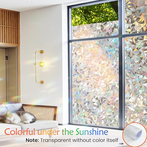 Pickhonk Window Privacy Film Window Coloring Colored Glass Film UV Blocking Glass Stickers Thermal Insulation Home Windows 17.5 x 78.7 Inches(Pack of 1) - Image 2