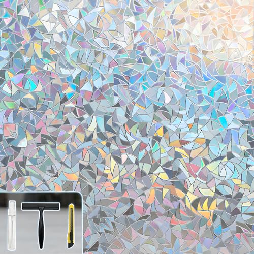 Pickhonk Window Privacy Film Window Coloring Colored Glass Film UV Blocking Glass Stickers Thermal Insulation Home Windows 17.5 x 78.7 Inches(Pack of 1) - Image 1