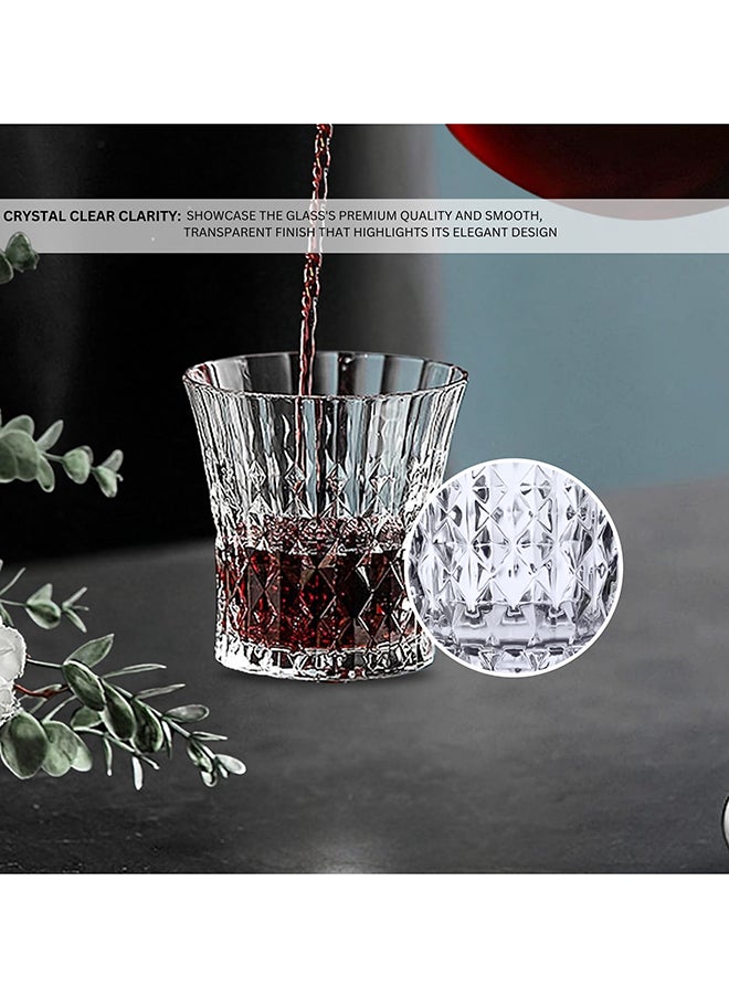 Feelings Feelings 6 Pcs Glass Tumbler Set By Addox Premium Drinking Glasses 240Ml  - Image 4