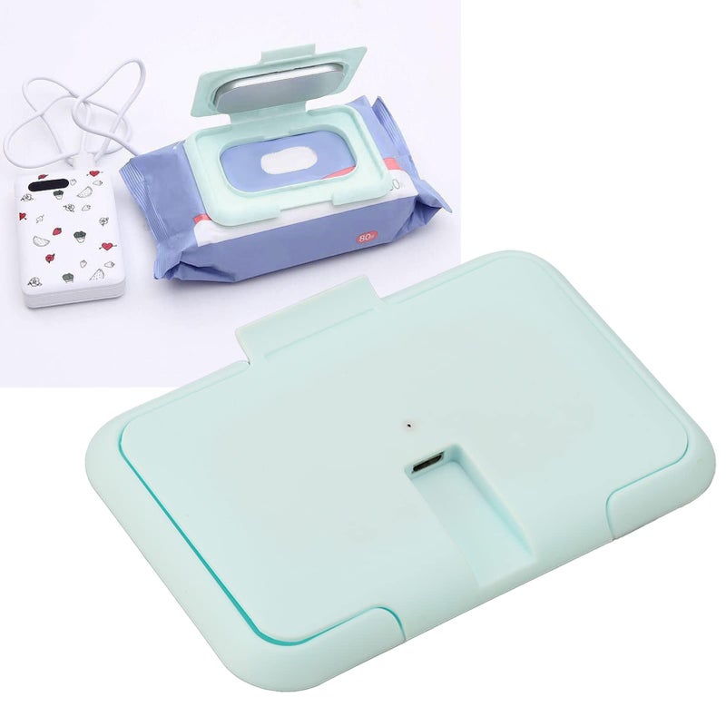 Betued Wipes Dispenser, Portable Baby Wipe Warmer, Baby Wet Wipes Dispenser, Heating Constant Temperature USB Wipe Warm Dispenser Light or Home Car Travel Wipe Warmer, Baby Wipe Warmer - Image 1