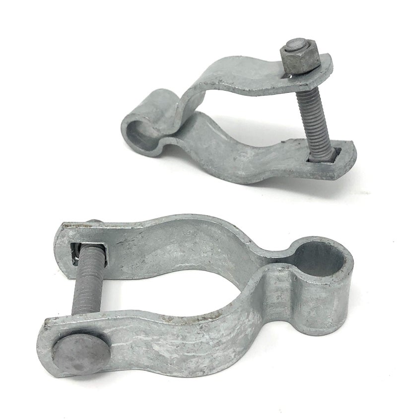 FENCESMART4U Pressed Steel Chain Link Fence Frame Hinge w/Bolt - (2 Sets Pack) (1-5/8") - Image 2