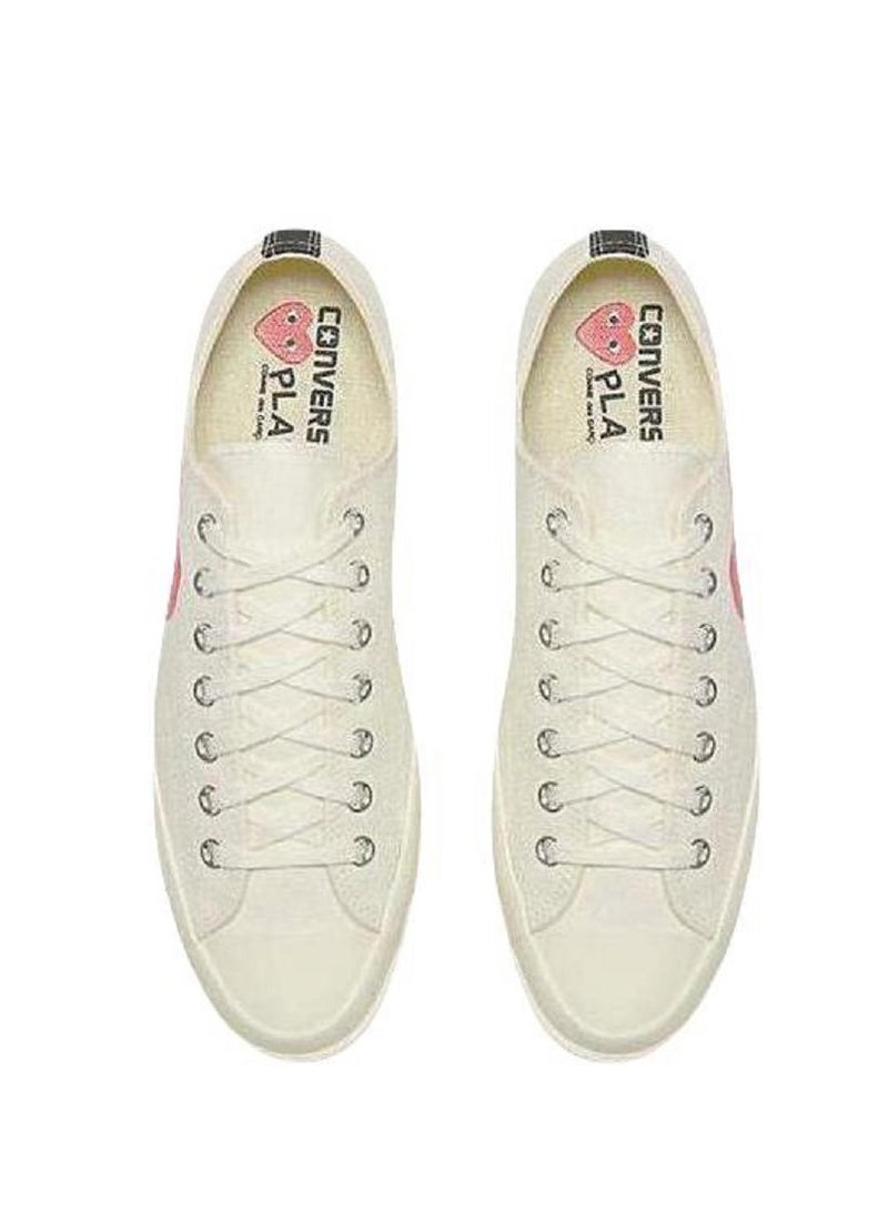 كونفرس CDG x CONVERSE 1970s تشاك تايلور أول ستار أوكسجين بلاي هاي توب أبيض للرجال/النساء/الطلاب - Image 5