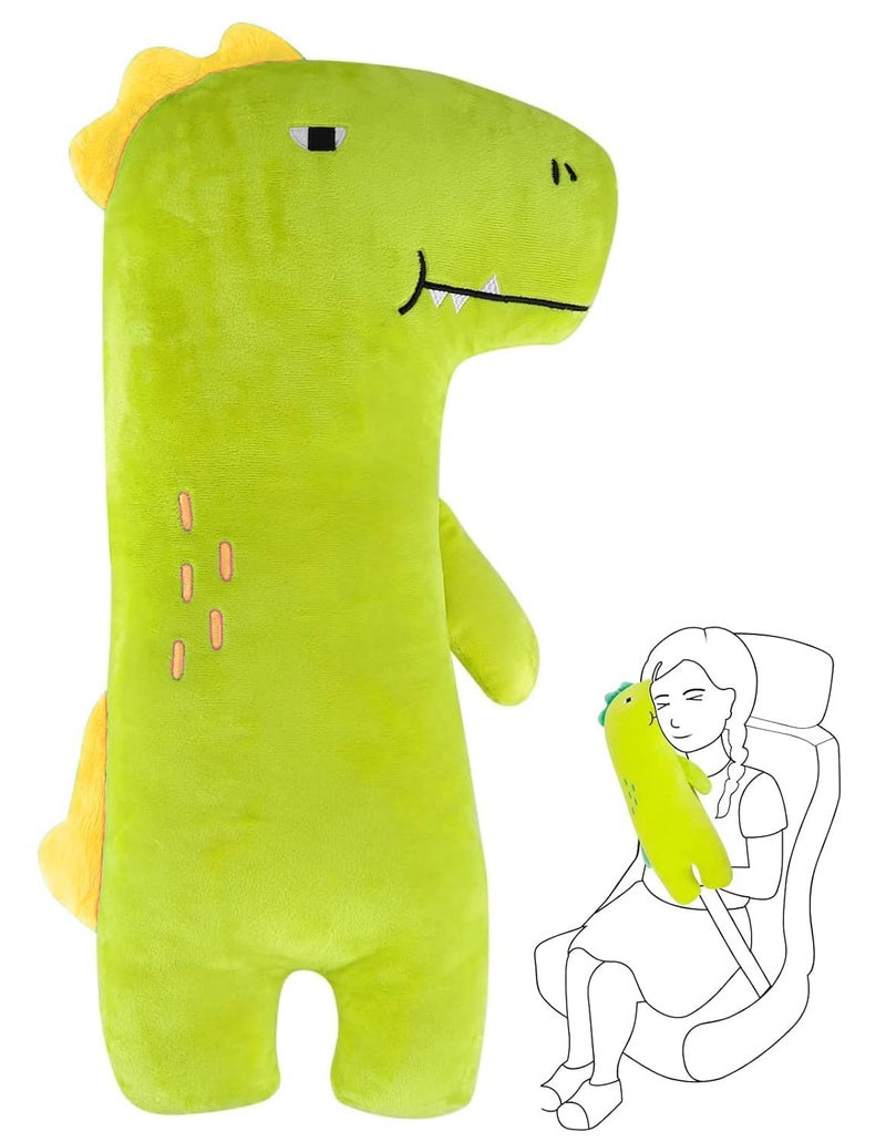 DAGDIYA DAGDIYA Seatbelt Pillow for Kids - Green Car Seat Belt Cushion & Headrest Support - Comfortable Shoulder Pad & Seat Strap Adjuster for Children & Baby - Safe Travel Accessory - Image 1