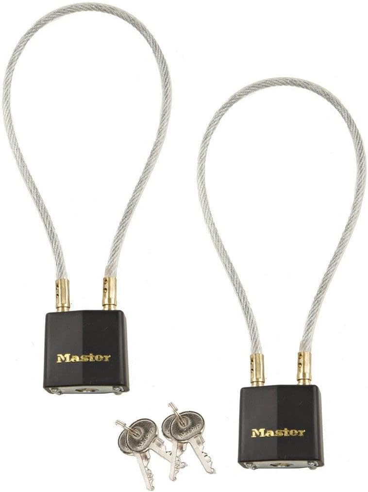 MasterLock Motorcycle Helmet Lock- #99KA - 2 Keyed Alike - Image 1